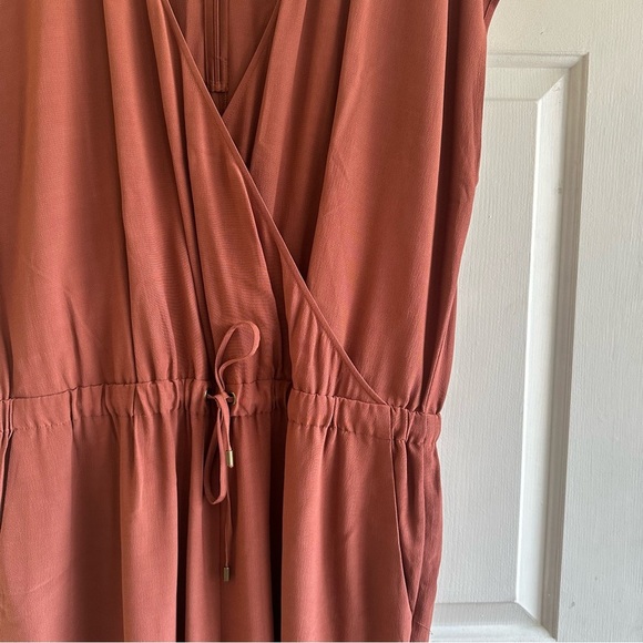 Eileen Fisher Women’s 1X Wide Leg Crepe Jumpsuit‎ Tencel Viscose Crepe Ruset - Picture 6 of 11